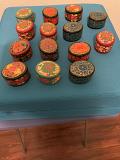 Round coin box, sindoor box, gift box, jewelry box 